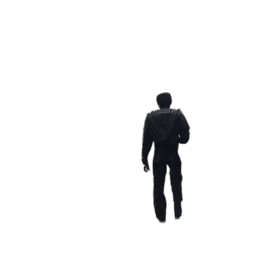 robot, jacket, staff, creature transparent PNG cut-out