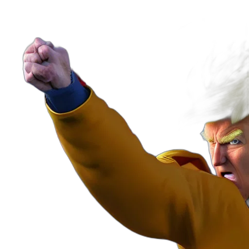 staff, weapon, hair, jacket transparent PNG cut-out