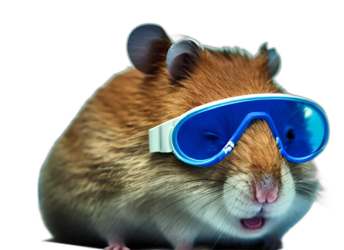 animal, hat, creature, 3d render transparent PNG cut-out