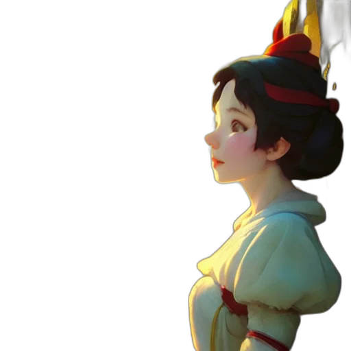 crown, staff, dress, face transparent PNG cut-out