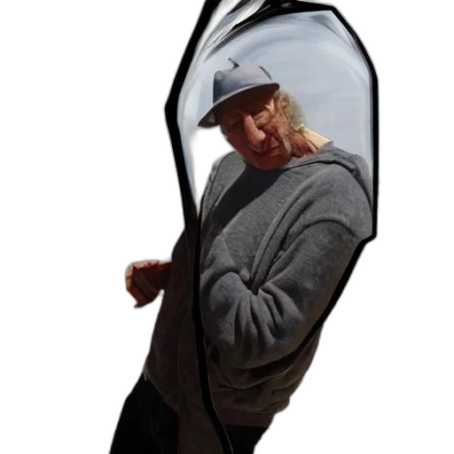 hat, umbrella, staff, jacket transparent PNG cut-out