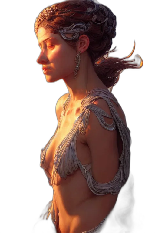 jewelry, dress, face, staff transparent PNG cut-out