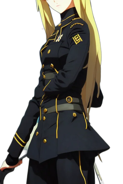 staff, jacket, dress, crown transparent PNG cut-out