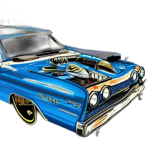 car, photorealistic, cartoon, comic book art transparent PNG cut-out