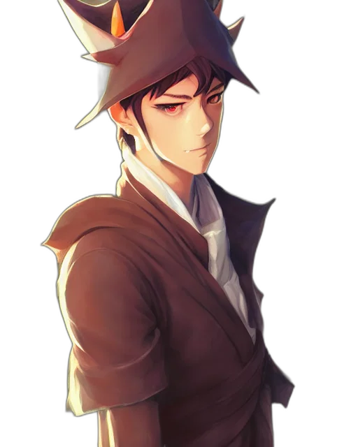 hat, staff, jacket, crown transparent PNG cut-out
