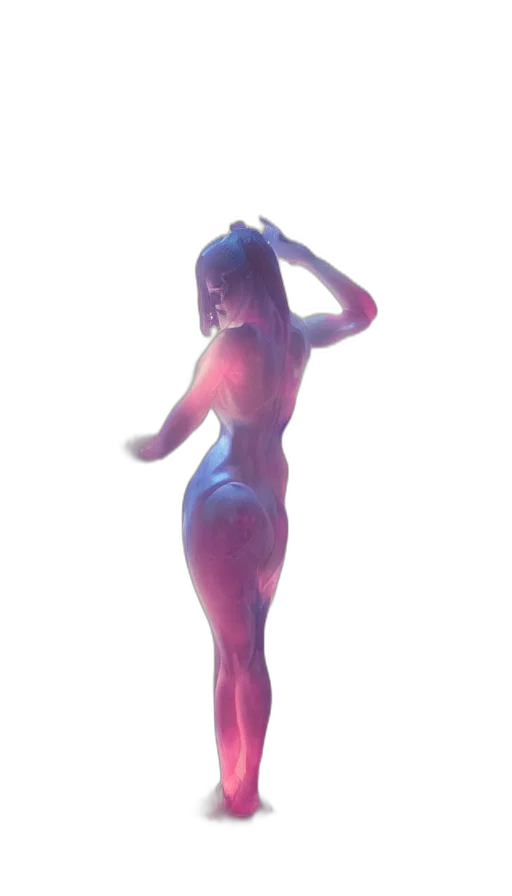 dress, robot, creature, staff transparent PNG cut-out