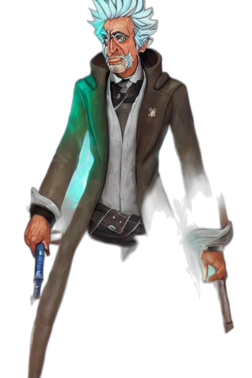 staff, jacket, mask, weapon transparent PNG cut-out