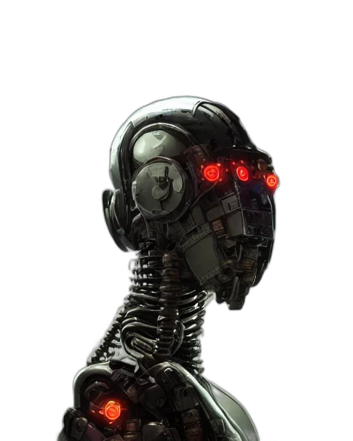 robot, face, creature, mask transparent PNG cut-out