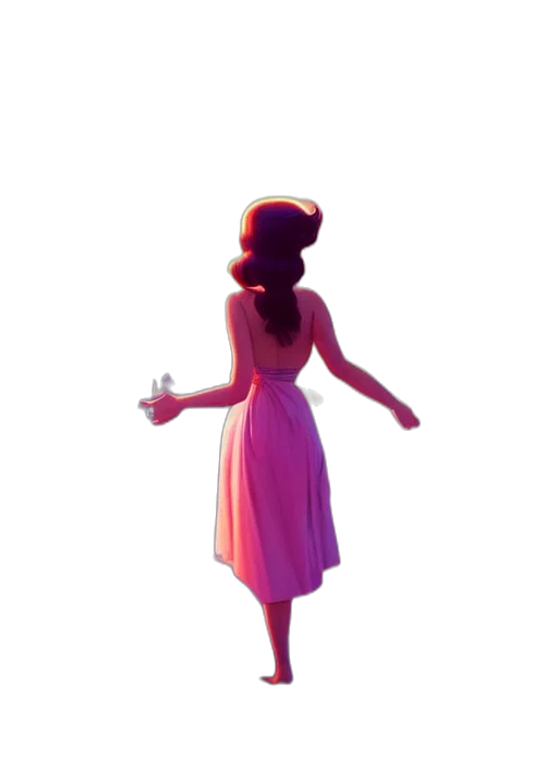 dress, staff, hat, crown transparent PNG cut-out