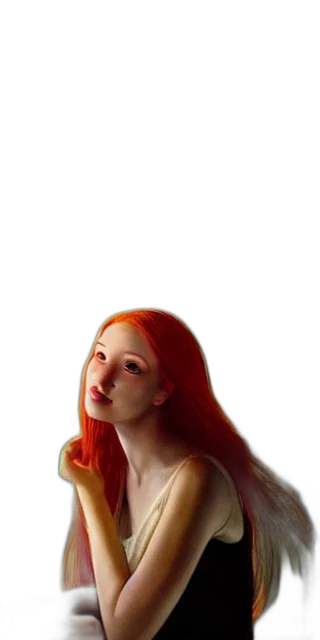 dress, face, hair, robot transparent PNG cut-out