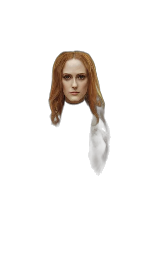 face, hair, mask, creature transparent PNG cut-out