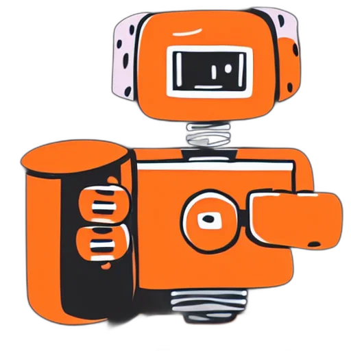 robot, staff, weapon, 3d render transparent PNG cut-out