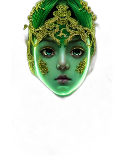 mask, face, crown, jewelry transparent PNG cut-out