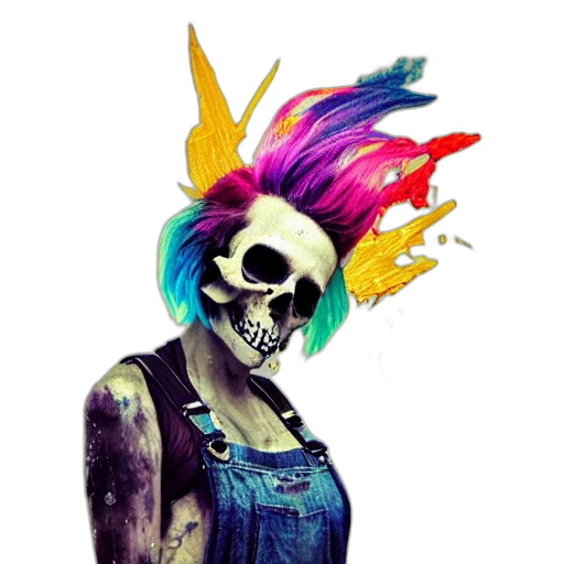mask, face, creature, staff transparent PNG cut-out