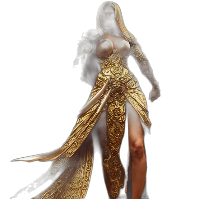 dress, staff, sword, weapon transparent PNG cut-out