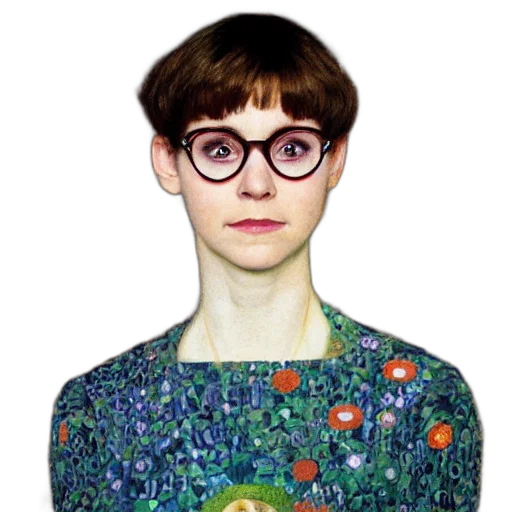 dress, face, jacket, staff transparent PNG cut-out