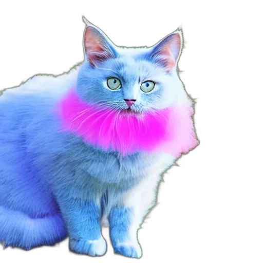 animal, creature, staff, vaporwave transparent PNG cut-out
