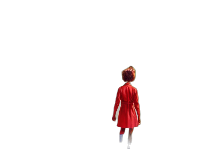 dress, robot, jacket, hair transparent PNG cut-out