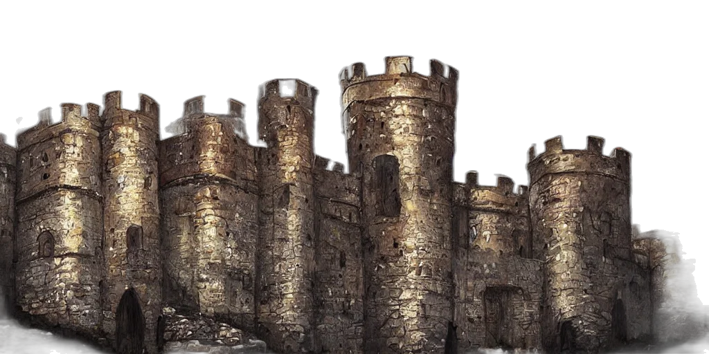 crown, building, 3d render, concept art transparent PNG cut-out