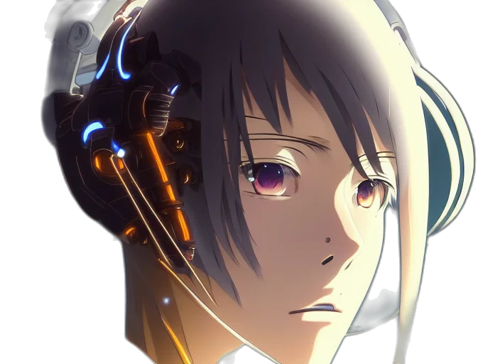 robot, face, mask, weapon transparent PNG cut-out