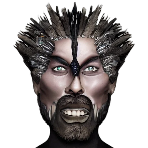 face, mask, dragon, creature transparent PNG cut-out
