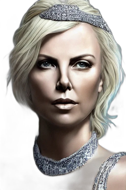 face, jewelry, staff, photorealistic transparent PNG cut-out