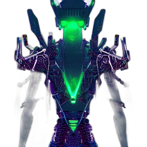 robot, weapon, creature, staff transparent PNG cut-out