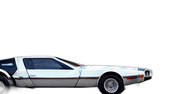 car, concept art, vaporwave, photorealistic transparent PNG cut-out