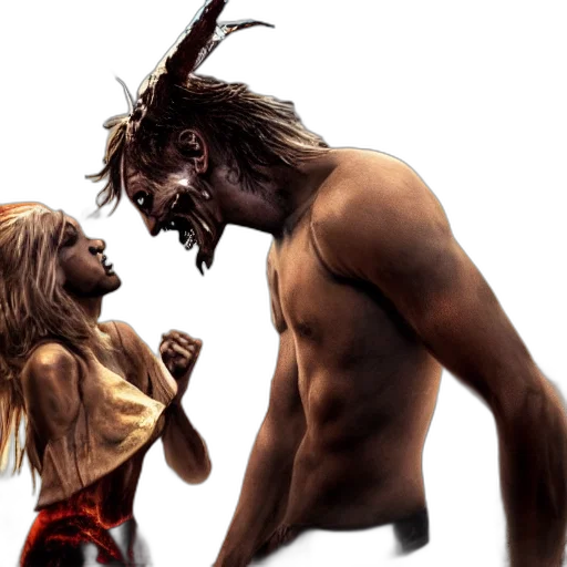concept art, comic book art, fantasy art, fight transparent PNG cut-out