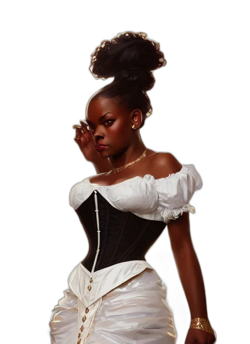 dress, crown, photorealistic, concept art transparent PNG cut-out