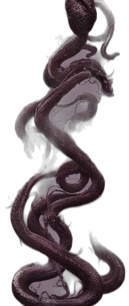 dragon, creature, hair, staff transparent PNG cut-out