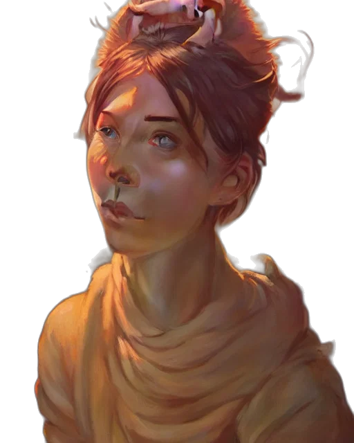 face, mask, staff, creature transparent PNG cut-out