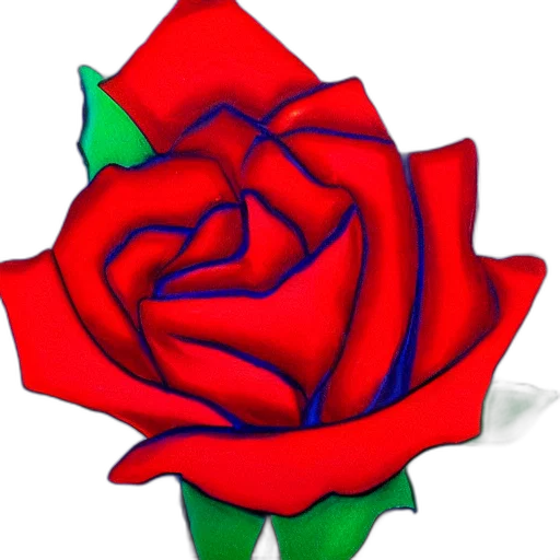flower, staff, crown, 3d render transparent PNG cut-out
