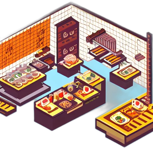 food, furniture, pixel art, concept art transparent PNG cut-out