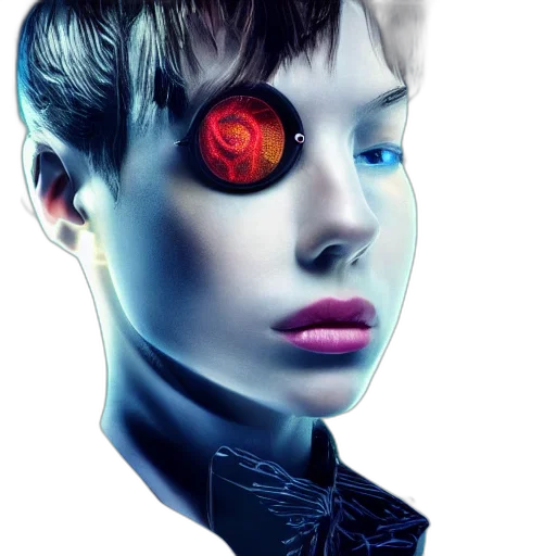 robot, face, mask, creature transparent PNG cut-out