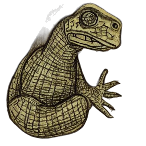 dragon, animal, creature, staff transparent PNG cut-out