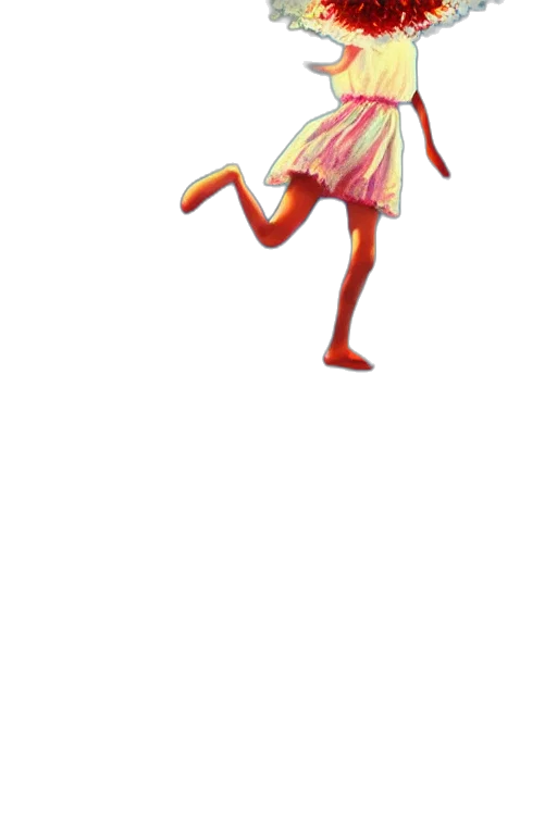 dress, staff, creature, robot transparent PNG cut-out