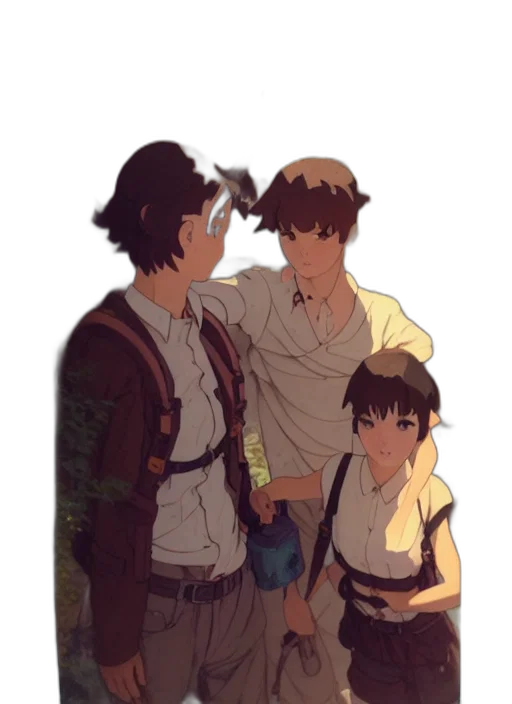 staff, mask, bottle, anime transparent PNG cut-out