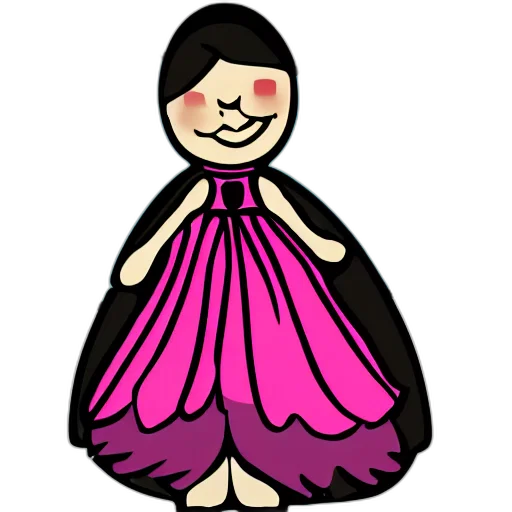 dress, jewelry, staff, face transparent PNG cut-out