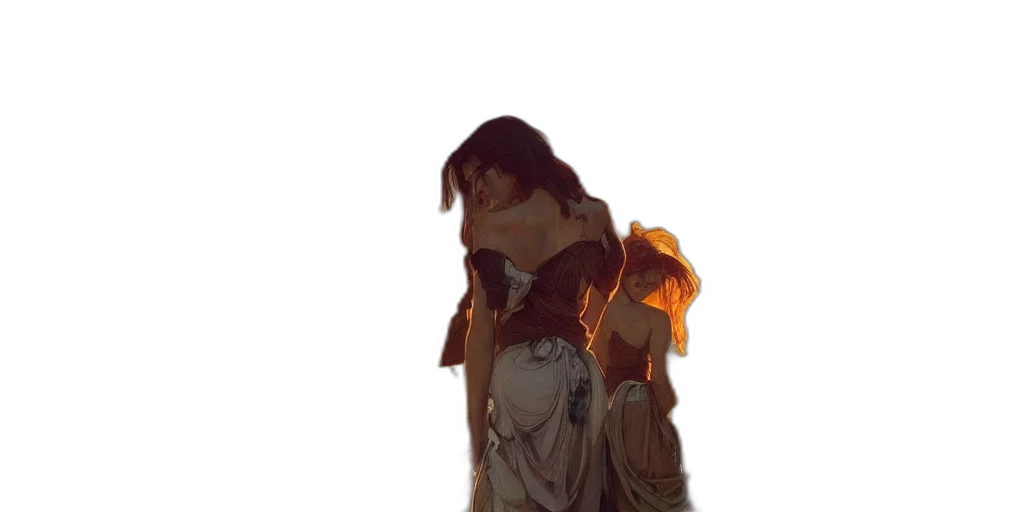 dress, jacket, mask, weapon transparent PNG cut-out