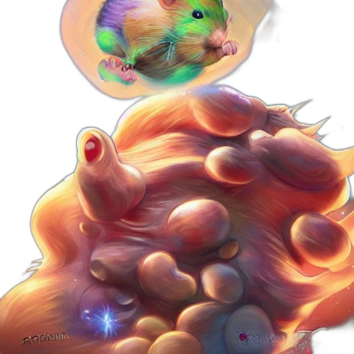 creature, dragon, hair, concept art transparent PNG cut-out