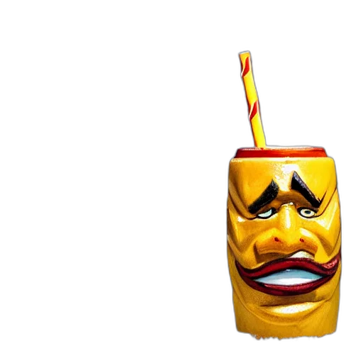 mask, bottle, crown, face transparent PNG cut-out