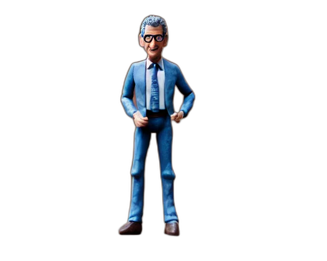 staff, jacket, 3d render, cartoon transparent PNG cut-out