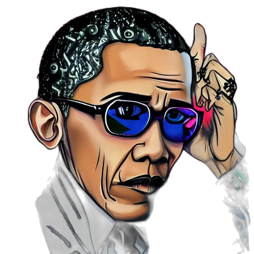 cartoon, comic book art, photorealistic, vaporwave transparent PNG cut-out