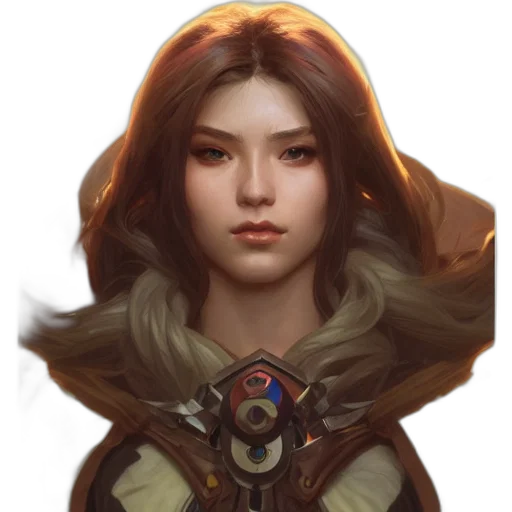 face, staff, mask, fantasy art transparent PNG cut-out