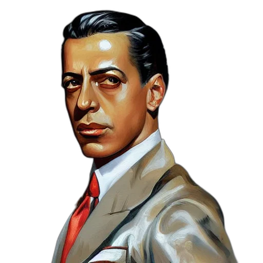face, jacket, staff, robot transparent PNG cut-out