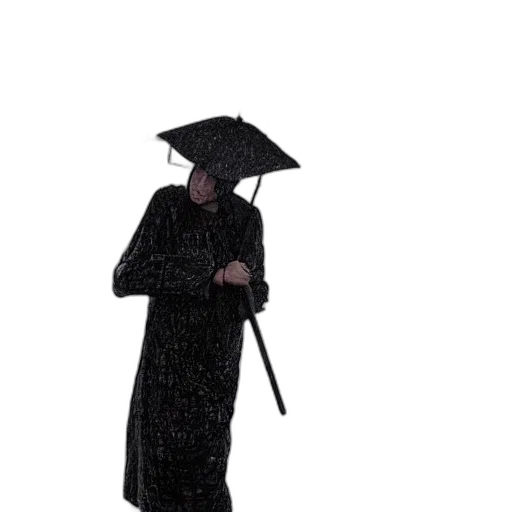 umbrella, staff, dress, jacket transparent PNG cut-out