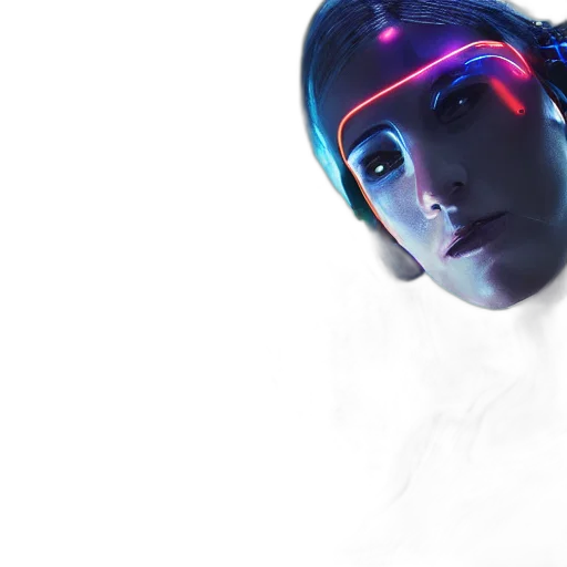 robot, face, mask, creature transparent PNG cut-out