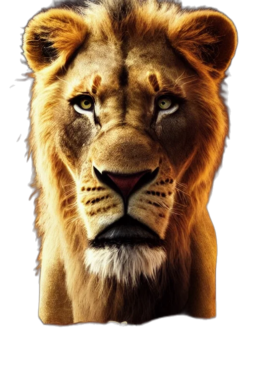 animal, crown, face, concept art transparent PNG cut-out