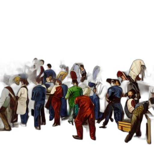 staff, concept art, city street, snow transparent PNG cut-out